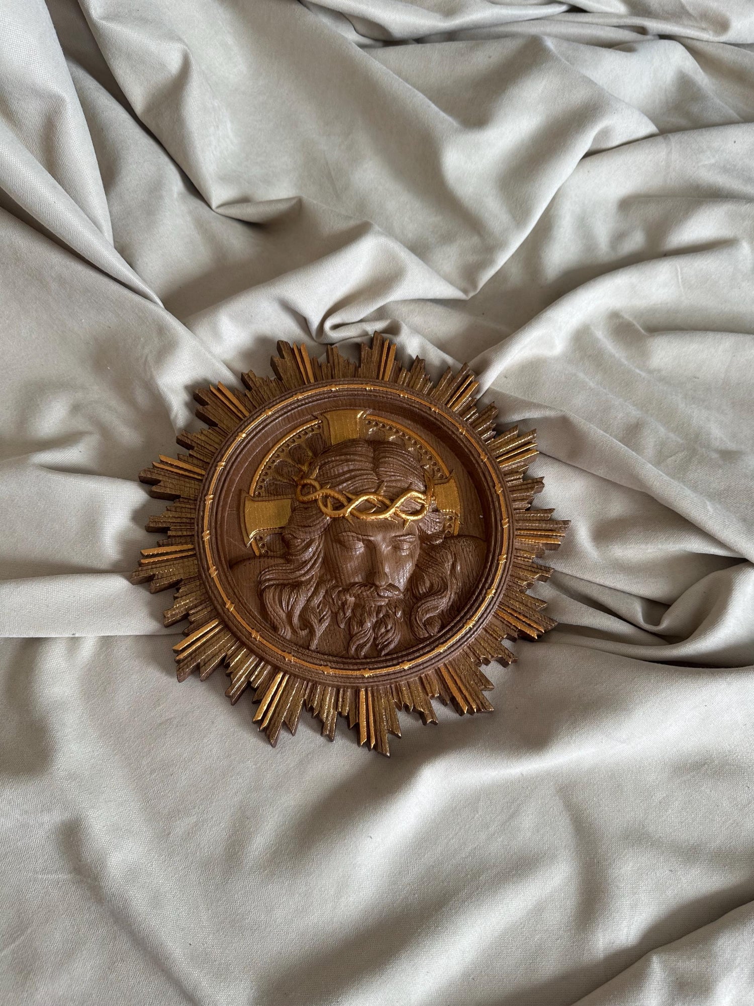 Jesus Christ Wearing Crown of Thorns