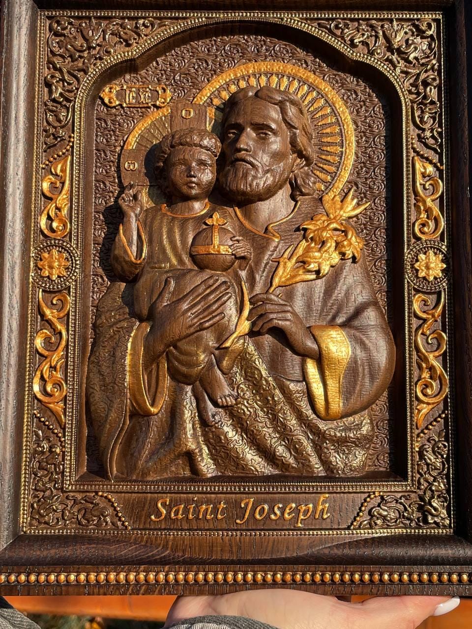 Saint Joseph with Baby Jesus Modern