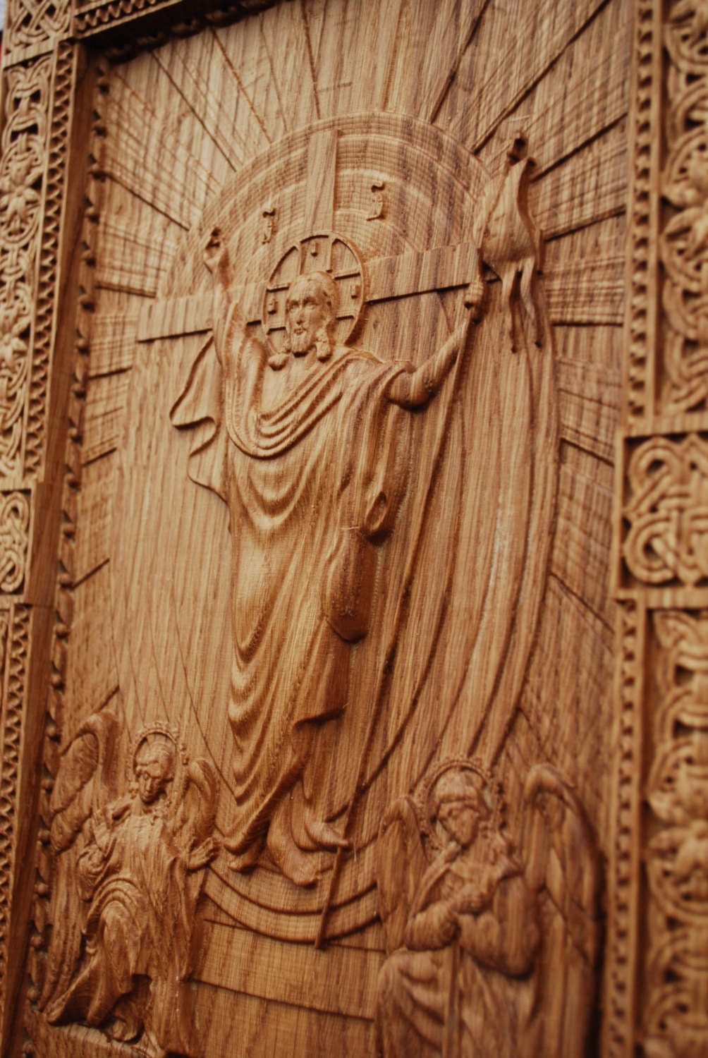 Religious Wooden icon Resurrection of Christ