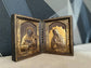 St. Francis of Assisi & Our Lady of Guadalupe wooden  folding panel