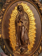 Our Lady of Guadalupe Wooden Sculpture Oval