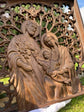 Holy Family Wooden Statue