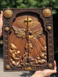 Archangel Michael with the Wings Wooden 3D carved icon