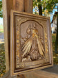 Divine Mercy Icon on Solid Oak Wood