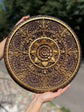 Mandala Circle Wooden Sculpture