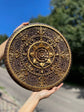 Mandala Circle Wooden Sculpture
