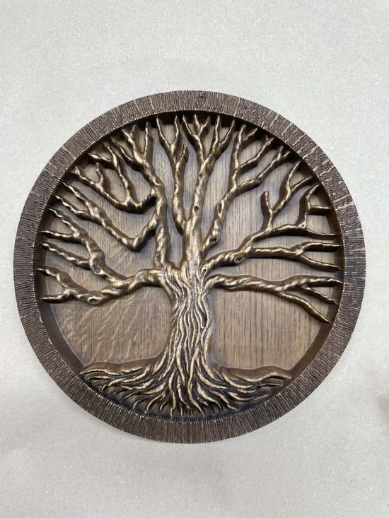 Tree of life Wooden Bas Relief - Kozak Work Shop