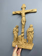 Wall Wooden Carved  Golgotha on the stand