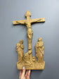 Wall Wooden Carved  Golgotha on the stand