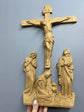 Wall Wooden Carved  Golgotha on the stand