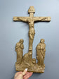 Wall Wooden Carved  Golgotha on the stand