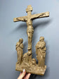 Wall Wooden Carved  Golgotha on the stand - Kozak Work Shop
