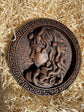 Medusa head Trinacria medallion