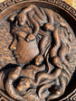 Medusa head Trinacria medallion