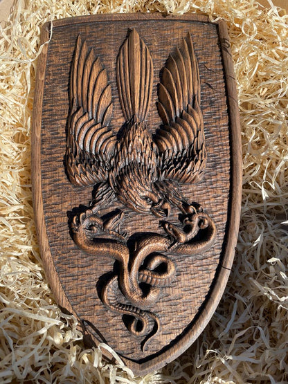 Ukrainian army symbol PVC Shield Eagle Trident