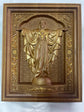 Sacred Heart Jesus arms extended wooden icon