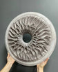 Handcarved Wooden Iris Wall Art – Organic Eye-Inspired Decor for Modern Interiors