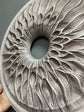 Handcarved Wooden Iris Wall Art – Organic Eye-Inspired Decor for Modern Interiors