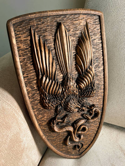 Ukrainian army symbol PVC Shield Eagle Trident - Kozak Work Shop