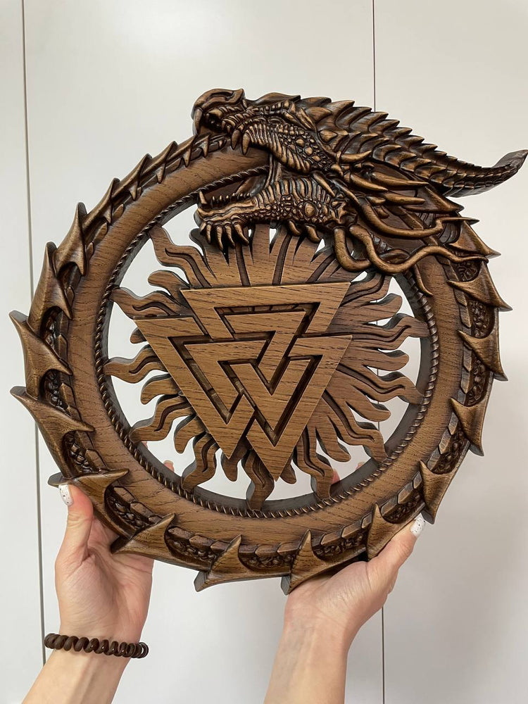 Ouroboros with Valknut - Kozak Work Shop
