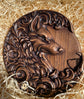 Fox Wooden Carved Sculpture