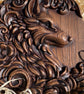 Fox Wooden Carved Sculpture