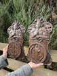 Wooden Knight Shields with Saint Benedict Medallions