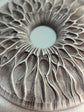 Handcarved Wooden Iris Wall Art – Organic Eye-Inspired Decor for Modern Interiors