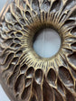 Handcarved Wooden Iris Wall Art – Organic Eye-Inspired Decor for Modern Interiors
