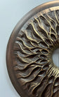 Handcarved Wooden Iris Wall Art – Organic Eye-Inspired Decor for Modern Interiors