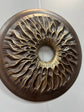 Handcarved Wooden Iris Wall Art – Organic Eye-Inspired Decor for Modern Interiors