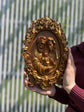 Holy Familly Wooden Carved Icon with Classical Frame