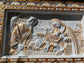 Holy Familly Wooden Carved Plaque Long - Kozak Work Shop