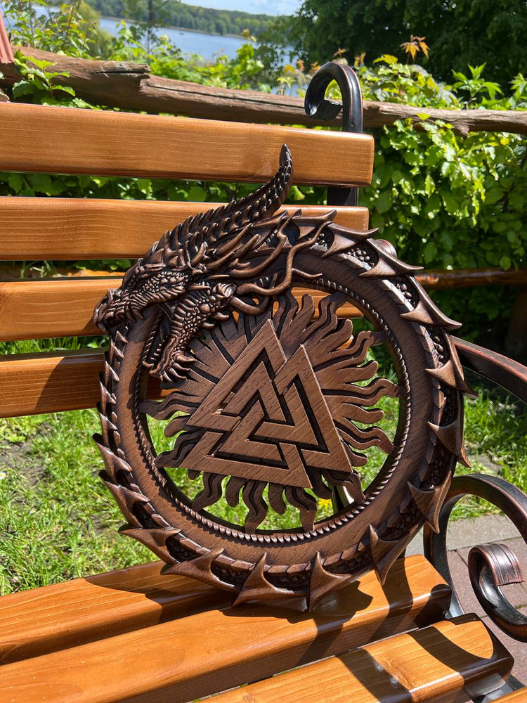 Ouroboros with Valknut - Kozak Work Shop