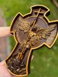 Archangel Michael wooden 3D sculpture - Kozak Work Shop