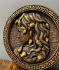 Medusa head Trinacria medallion