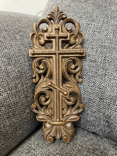 Wooden Cross Unique decor for christian home - Kozak Work Shop