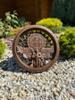 St. Benedict Medal Wood Wall Art with Angel Warrior