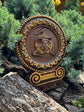 Wooden Carved Sicilian Trinacria 4.5x6 inches