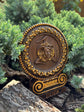 Wooden Carved Sicilian Trinacria 4.5x6 inches