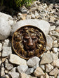 Lion Head Wooden Carved Plaque