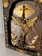 Archangel Michael with the Wings Wooden 3D carved icon