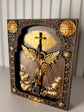 Archangel Michael with the Wings Wooden 3D carved icon