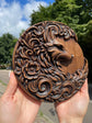 Fox Wooden Carved Sculpture