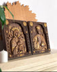 Virgin Mary and Jesus Set of two Wooden panels
