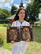 Virgin Mary and Jesus Set of two Wooden panels