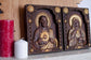Sacred Heart of Jesus and Immaculate Heart of Mary Set of two Wooden panels
