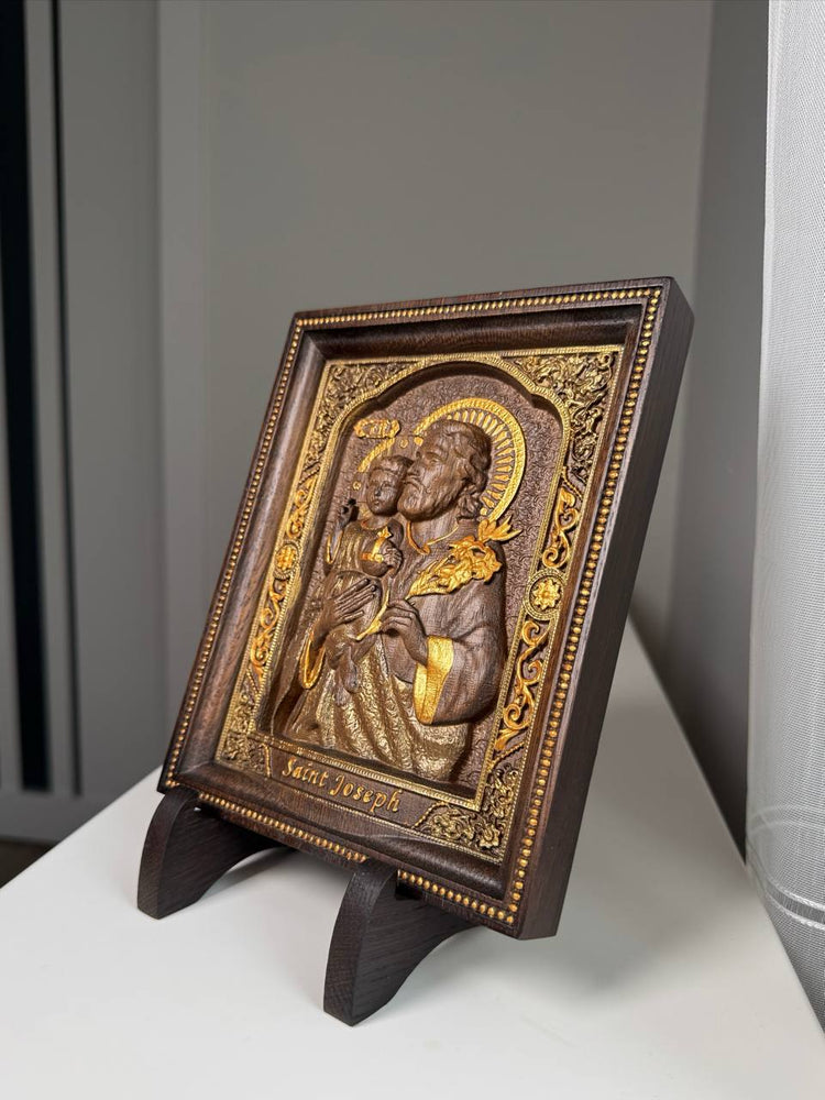 Saint Joseph with a Stand 6x7 inches - Kozak Work Shop