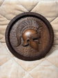 Greek Helmet Wooden Plaque - Kozak Work Shop