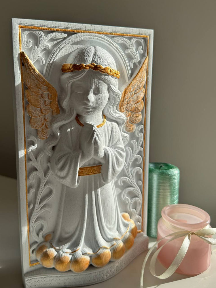 Angel Wooden Carving - Kozak Work Shop